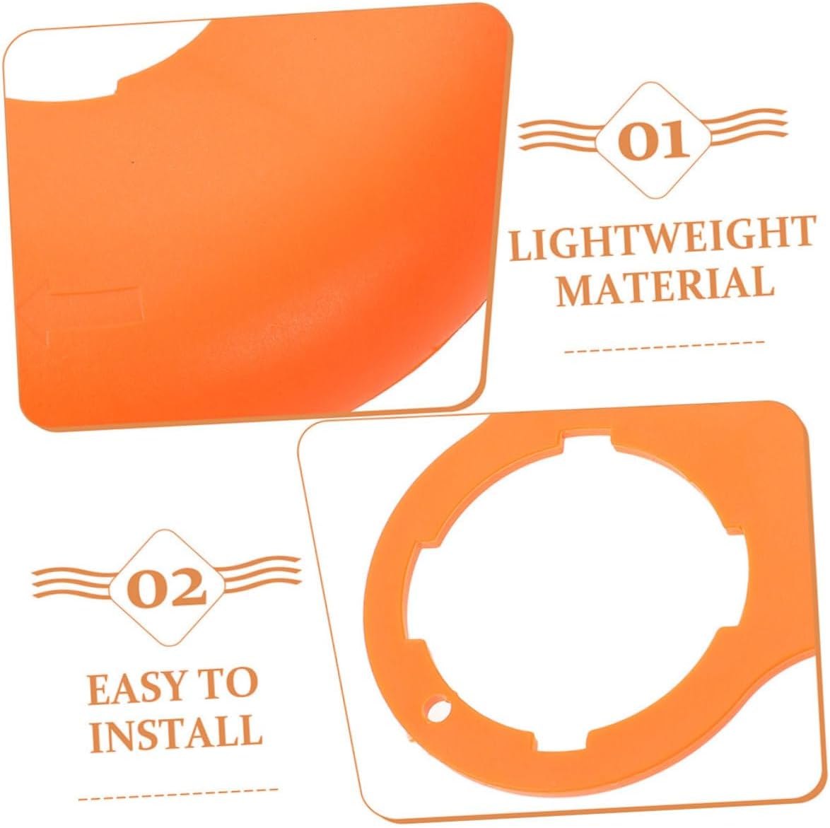 2 Pcs Grass Shield for Cordless Lawn Mowers Durable Plastic Trimmer Guard for Debris Management Compatible with Electric Models Portable Lawn Maintenance Accessory