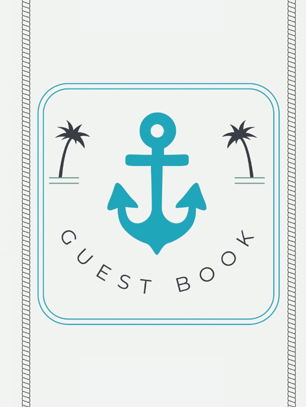 Guest Book: Personalised Hardback & Hardcover Large Holiday Home Guestbook | Guest & Visitors Comment, Information & Review Book Holiday Home | For Seaside Beach House Holiday Let & Rental