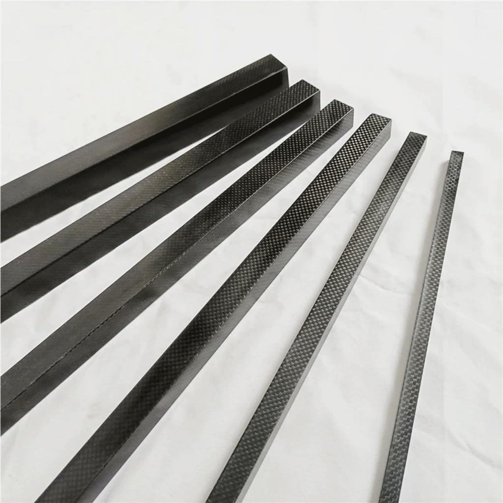 3K Full Carbon Fiber Tube Square Bar Plain Glossy Surface, for Home Garden 3K Carbon Fiber Pipe (Size : 22X22X20MM 500MM)