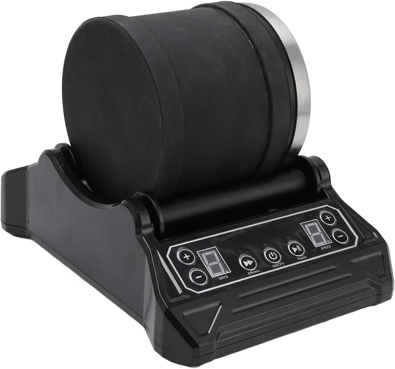 Mumusuki Rock Polisher, 2.5LB Capacity Rubber 75% Quieter, 3 Gears Speed Control with Auto Shut Off Timer, for Jewelry Making and Stone Polishing (US Plug)