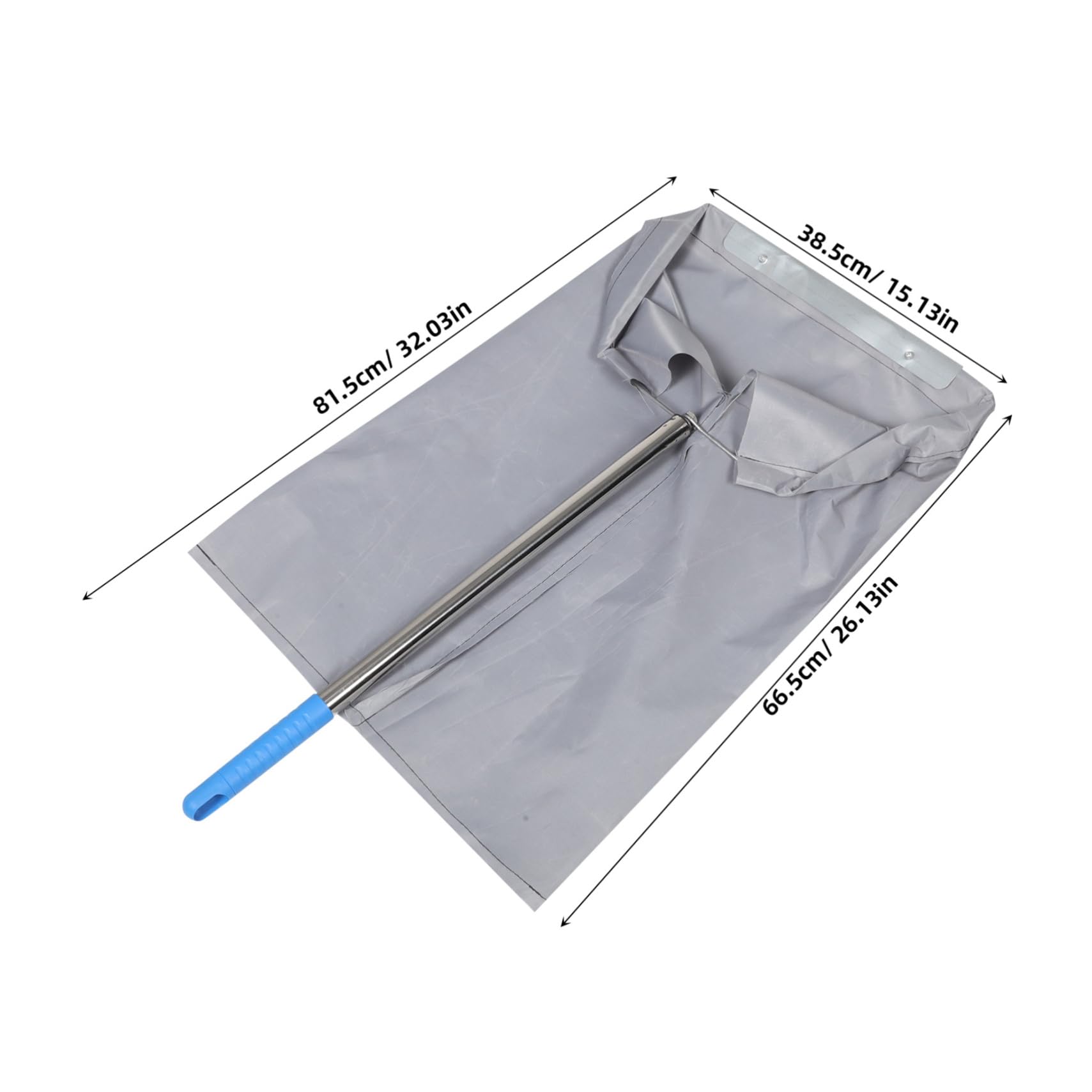 OATIPHO Outdoor Windproof Garbage Dustpan with Handle Thickened Construction for Enhanced Stability and Efficient Garbage Collection for Sanitation Workers