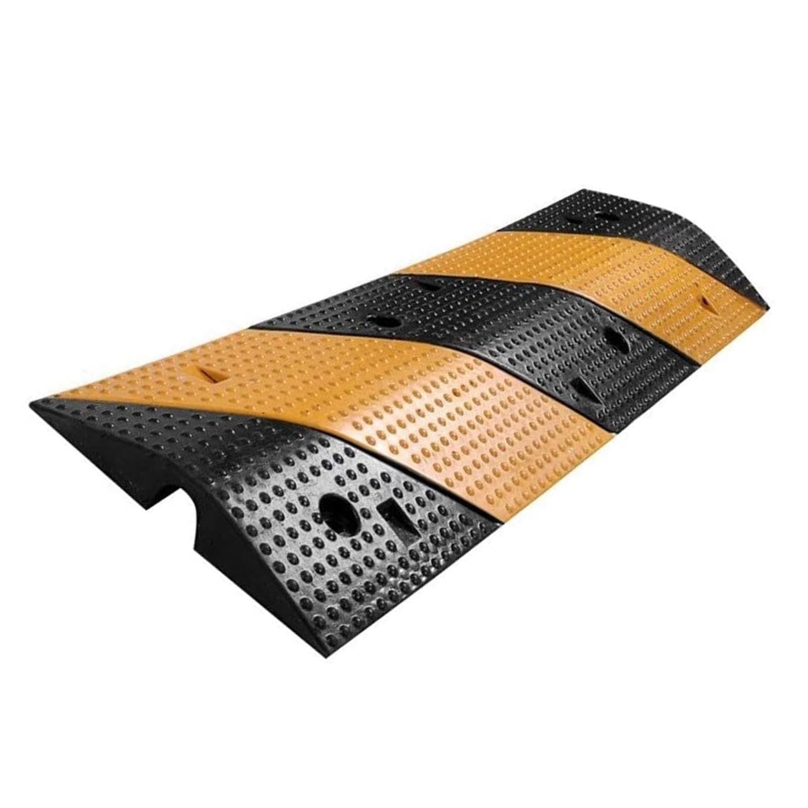 Rubber,Heavy Duty 1 Channel Cable Protector Ramp For Garage Gravel Driveways,Asphalt Concrete