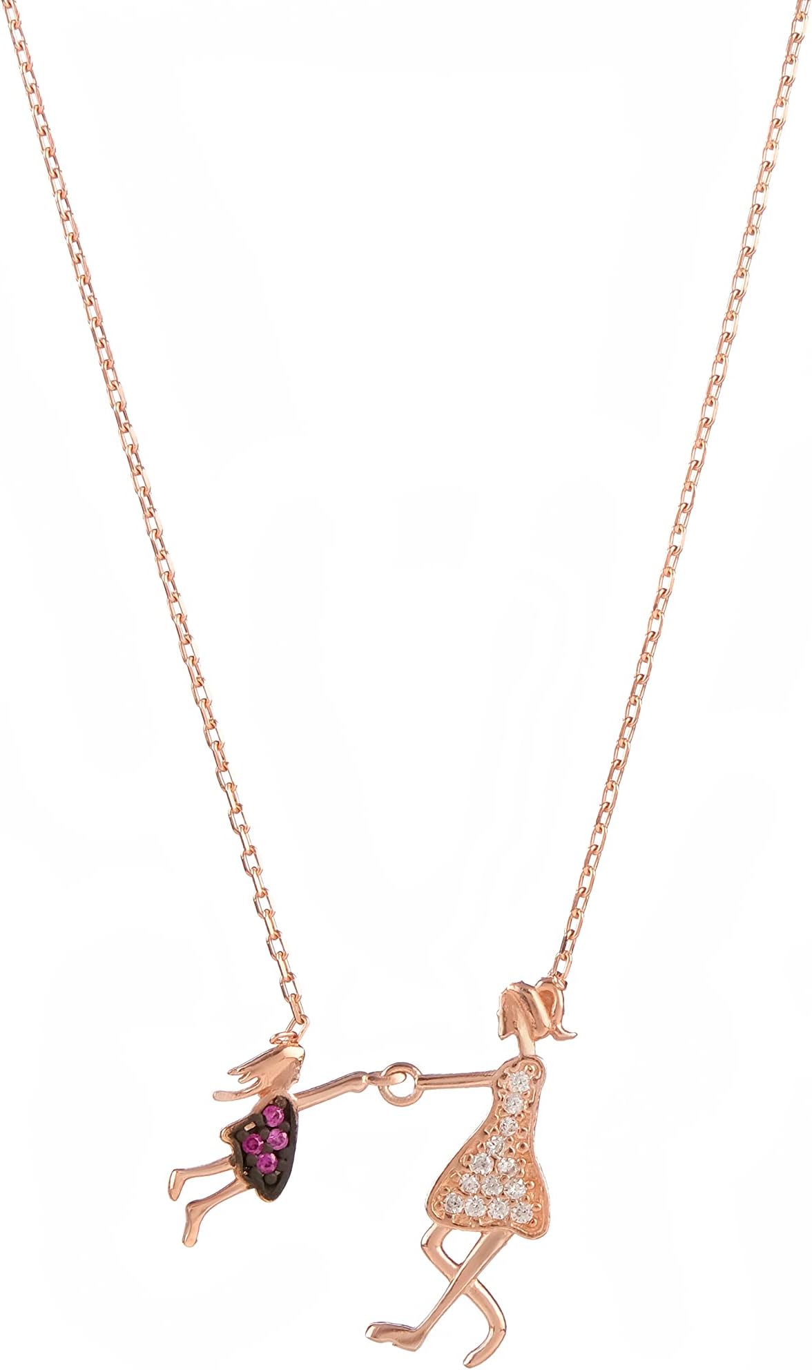 Mom and Daughter Necklace | Cute Necklace For Teen girls | Sterling Silver Jewelry For Women| Mother's Day Gift From Daughter (Mom Necklace For Women)
