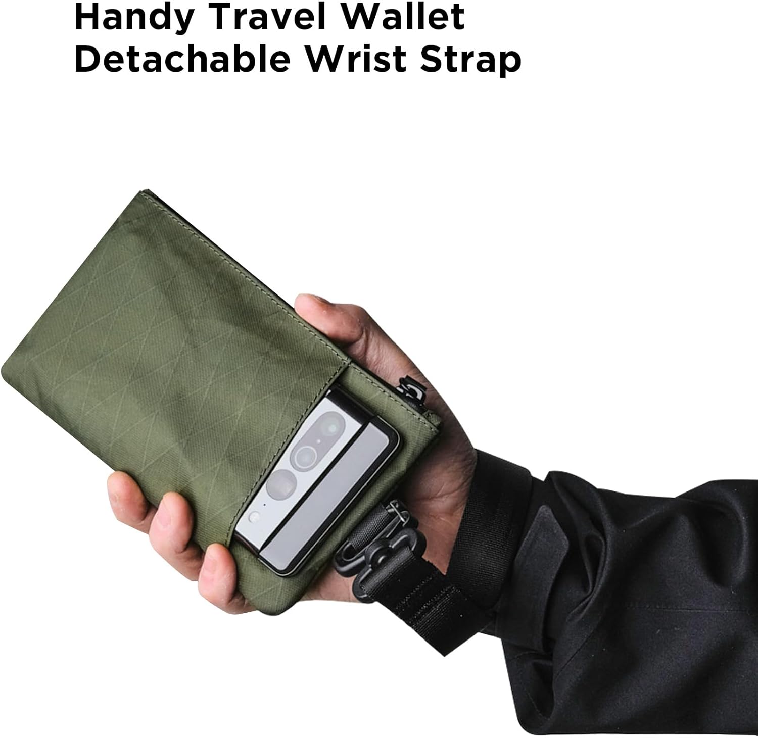 ALPAKA Zip Clutch, Zipper Wallet and EDC Carrier - RFID Blocking Material Passport Wallet- 3 External Slots for EDC Gear - Image 7