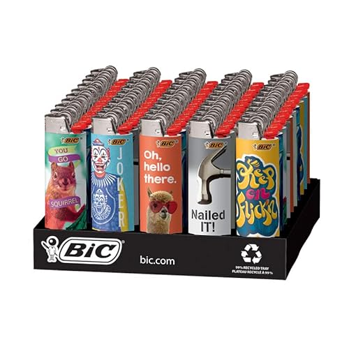 Bic Special Edition Favorites Series Lighters, 50-Count Tray #TOP22