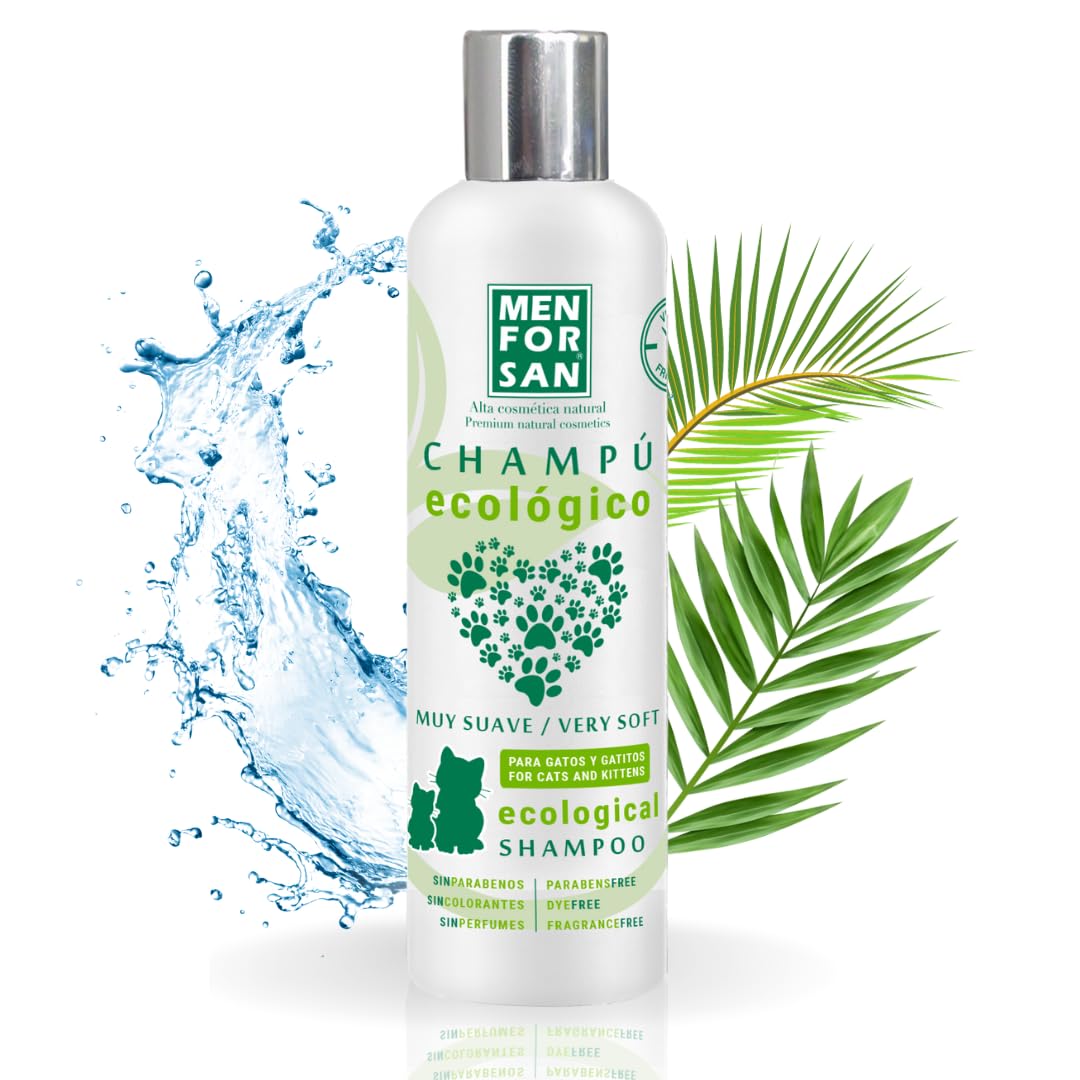 MENFORSAN Champú ecológico Muy Suave para Gatos y Gatitos, 300ml