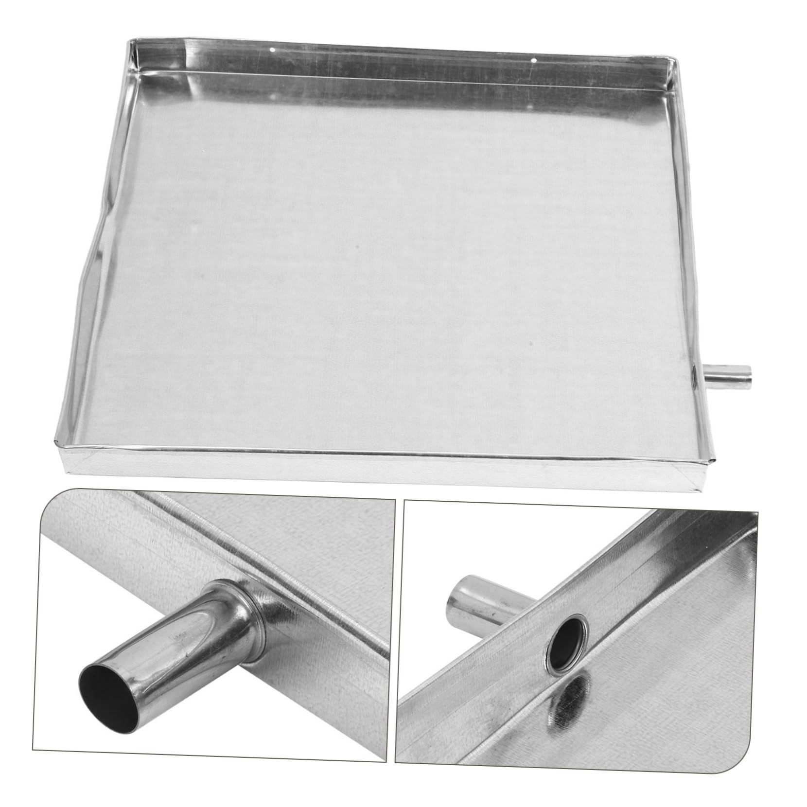 Plateau De Récupération D'eau Pour Climatiseur Extérieur Bac à Gouttes En Galvanisé Réservoir Étanche Pour Drainage Des Accessoire Pour Unité De