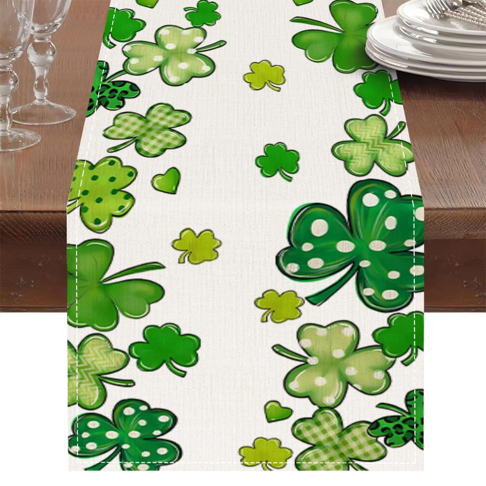 Yocharm St. Patrick's Day Table Runner - 13x...