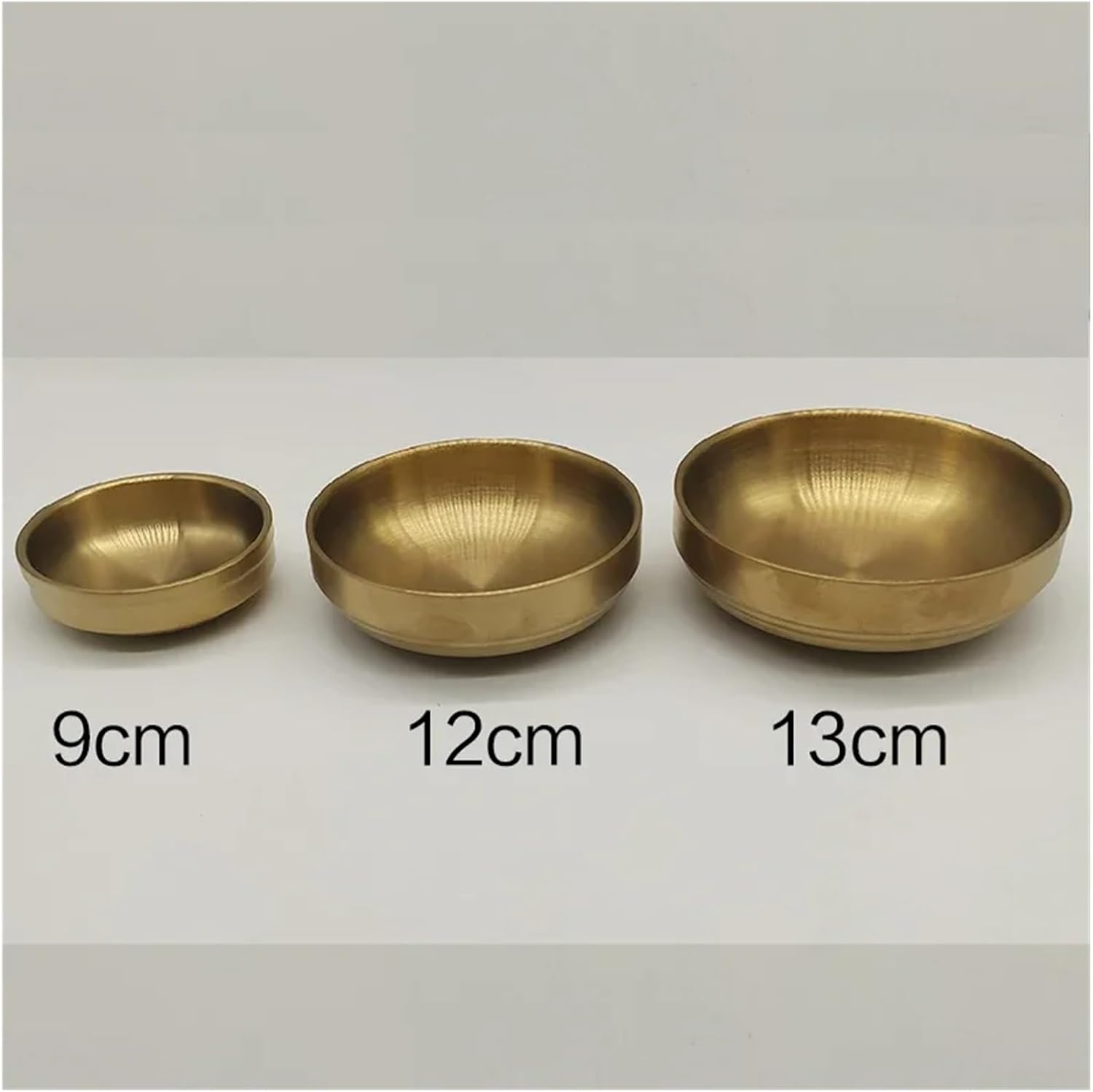 Stainless Steel Mixing Bowl Double Thick Stainless Steel Bowl Polished Noodles Soup of Rice Set(Silver,12CM)