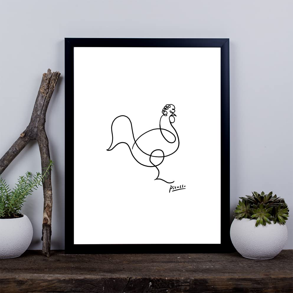 Décoration d'intérieur grand format avec affiche encadrée Picasso Poule - 3
