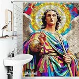 [Utilisations] Ce rideau de douche arbore un motif réaliste et éclatant grâce à une technologie d'impression numérique 3D avancée, offrant des couleurs vives et douces. Son design rehausse instantanément le style de votre salle de bain, créant une expérience de douche élégante, ludique et immersive, que ce soit à la maison, à l'hôtel ou dans tout autre espace.
