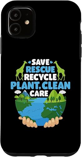 Vista 10 de iPhone 13 Pro Max Earth Day Save Rescue Recycle Plant Clean Environment Planet Case