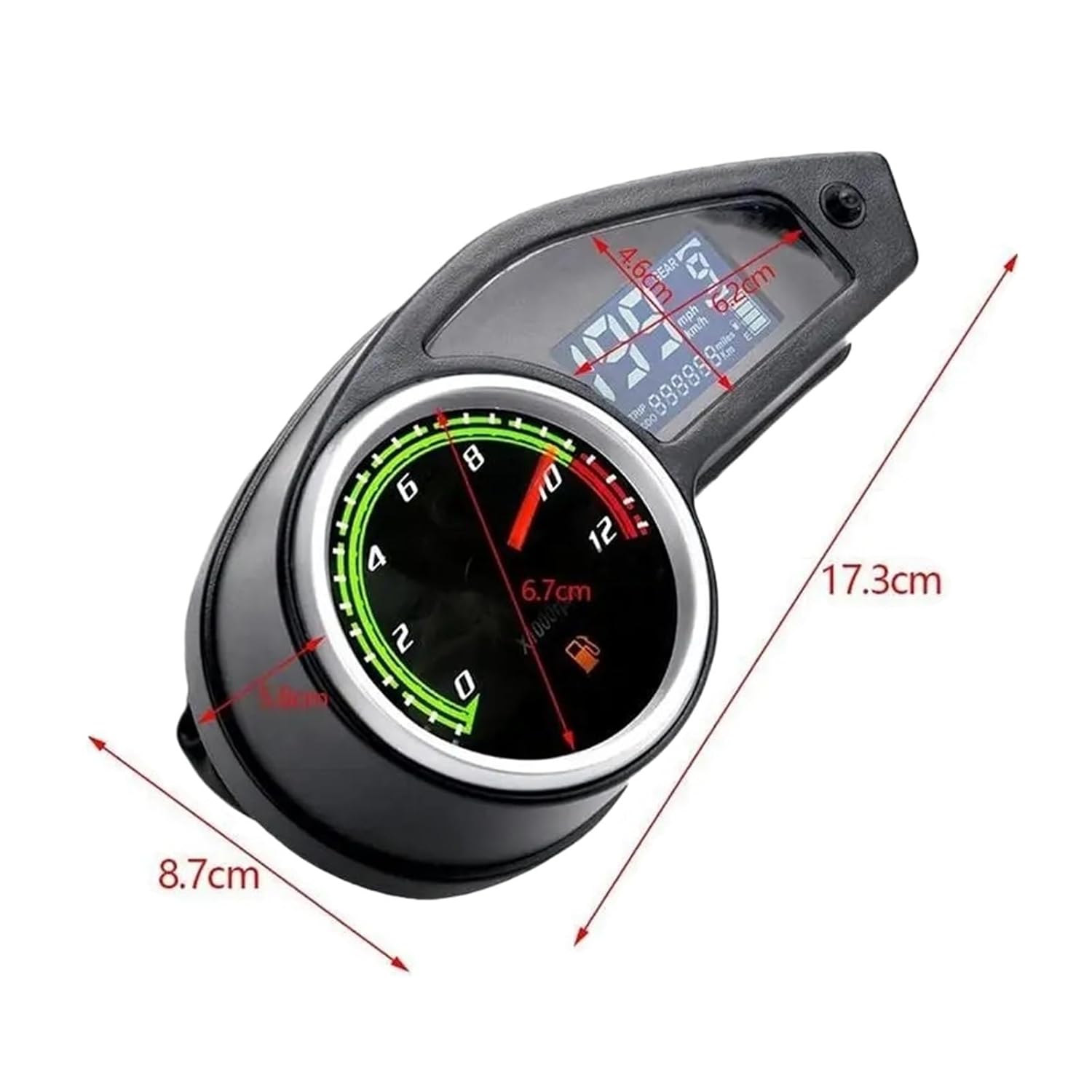 Motorcycle Speedometer Tachometer Odometer Replace RPS Digital Speedometer Tachometer Universal Gauges Motorcycle Parts Accessories