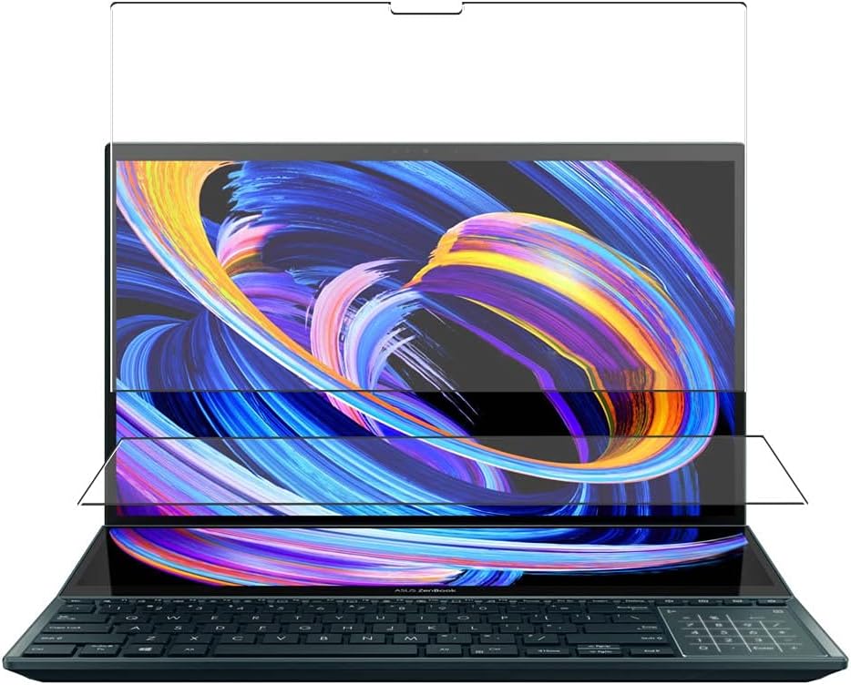 4 Pack Screen Protector Film, compatible with ASUS ZenBook Duo 14 UX482 14 in TPU Guard ( Not Tempered Glass Protectors ), Transparent