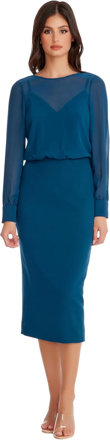 Dress The Population Womens Pilar Bodycon Midi Dress - Image 2