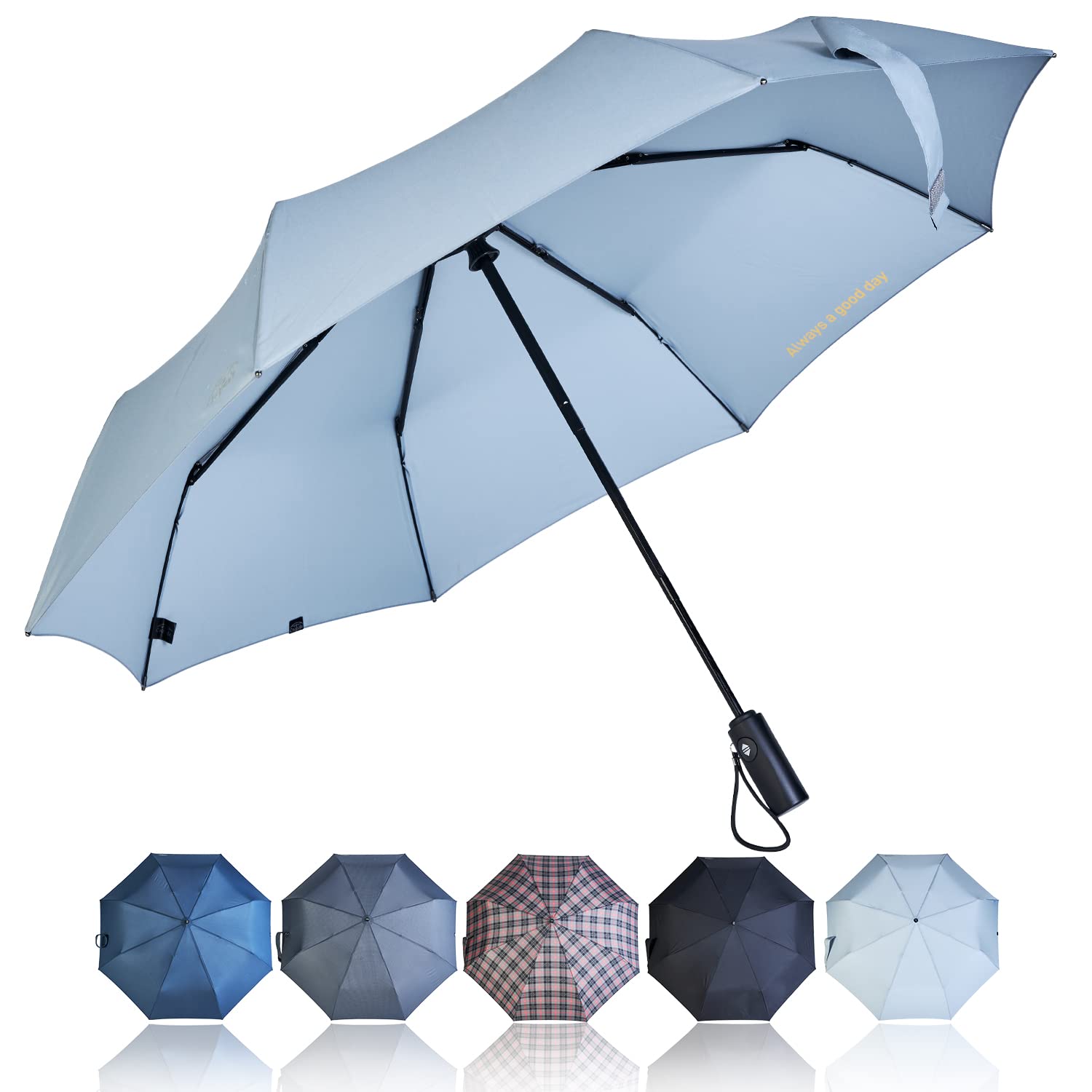 Coopola Stormproof Umbrella - Windproof, Folding, Travel Umbrella for Sun and Rain, Portable, Light Umbrella with 43 or 47...
