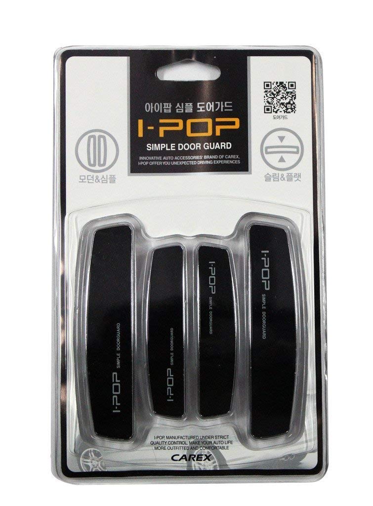 BISHOP DG-IP-01 I-POP Black Car Door Guard CAR I Black Door Set of & Cycle (Pair of 4)