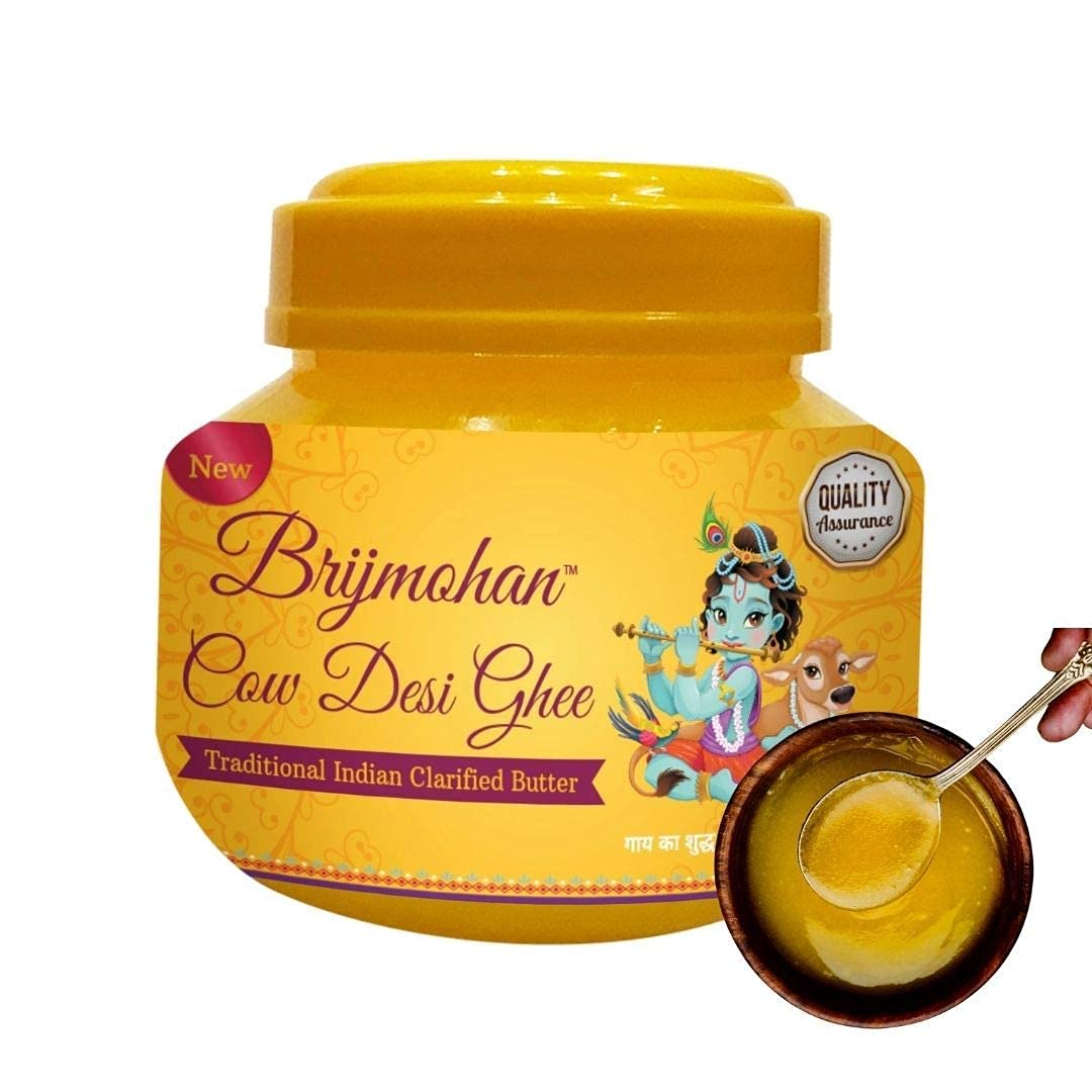 Brijmohan Cow Desi Ghee, Pure Cow Ghee (500 ml, Pack of 1)