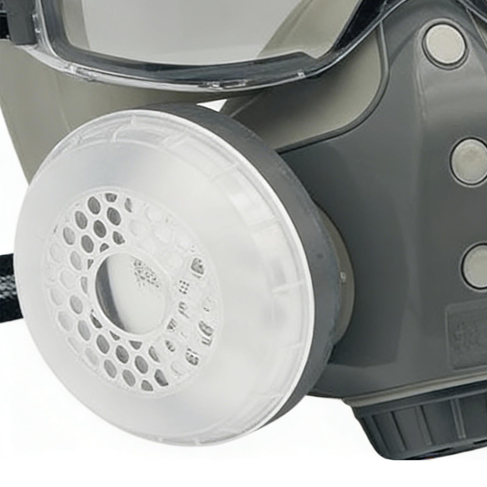 Masque de filtre respiratoire - 330 g, 10 pièces d'éléments, respirateur professionnel | Protection contre la vapeur chimique, travaux agricoles, équipement de chantier, atelier, rénovation, meulage