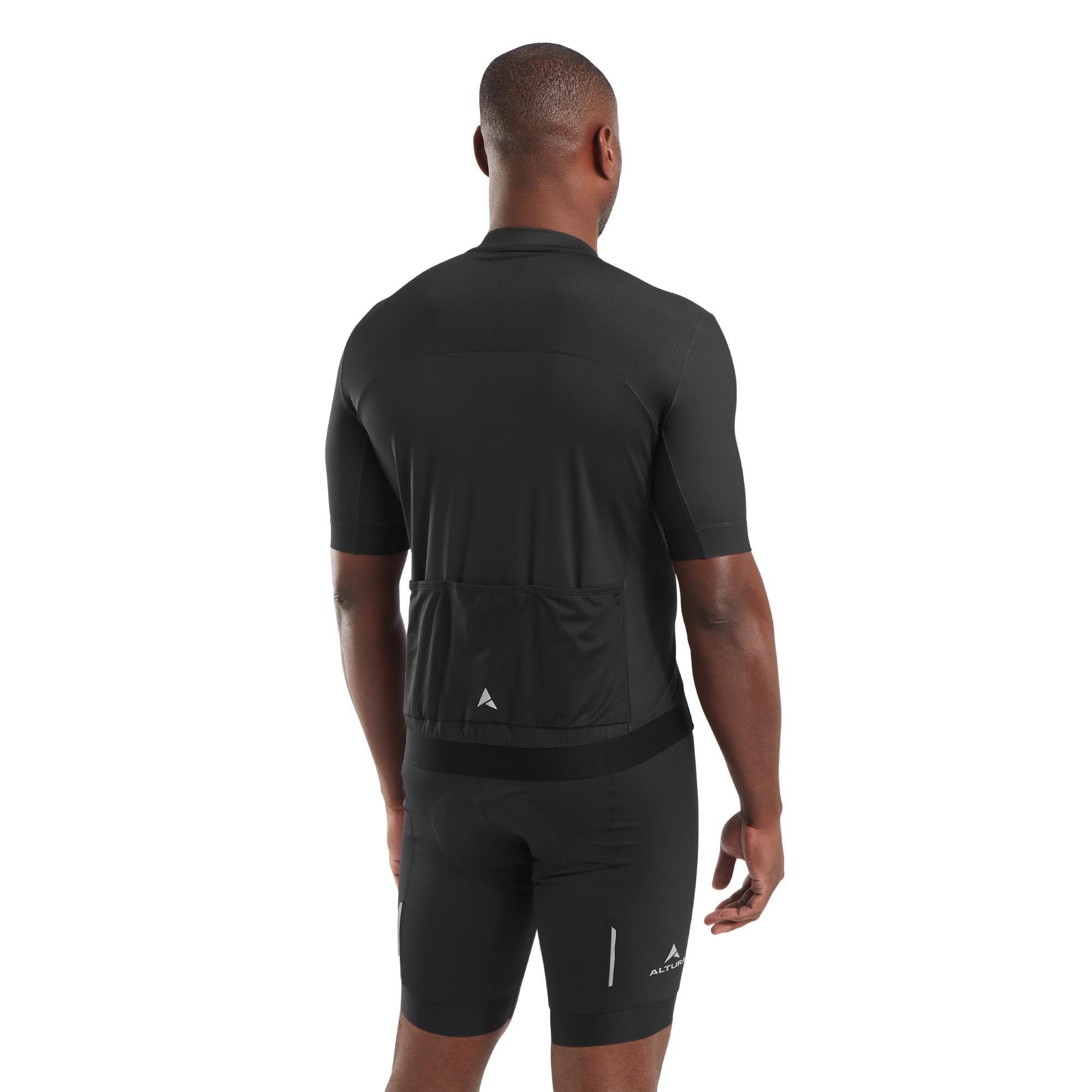 Altura Airstream Maillot Ciclismo Manga Corta Hombre - Maillot Bici Carretera Ligero Transpirable, Tejido Evacuación Humedad, 3 Bolsillos, Cremallera - Carretera, Gravel y MTB
