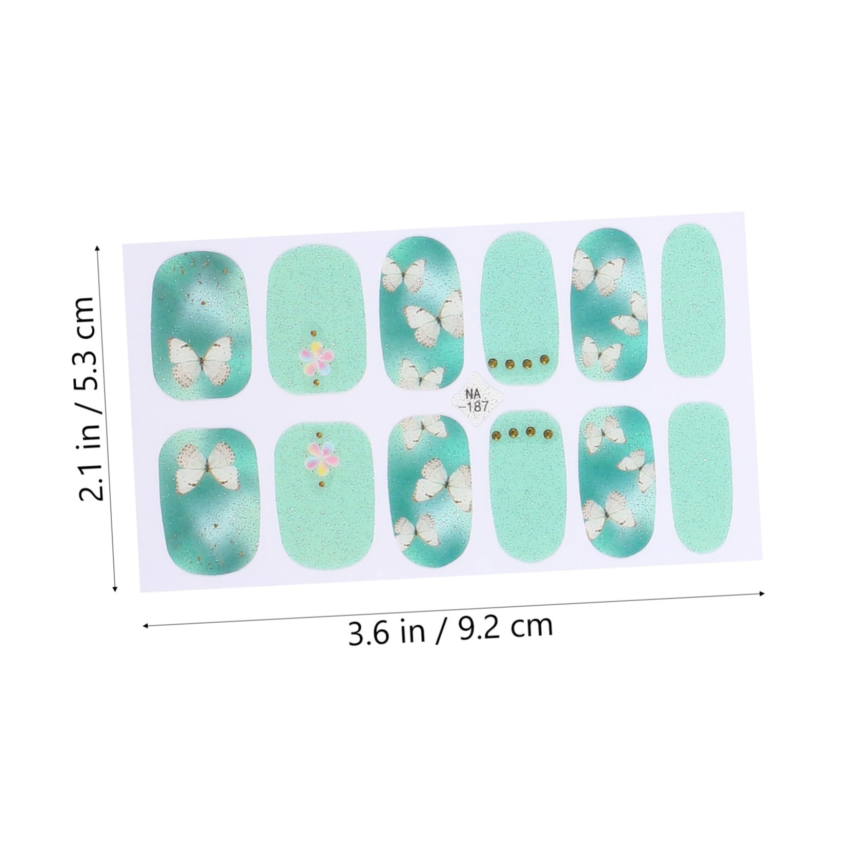 PACKOVE 5 Set Adesivi per Unghie con Design Gradiente e Decorazioni Uniche per Nail Art Te Adatti per e Festive