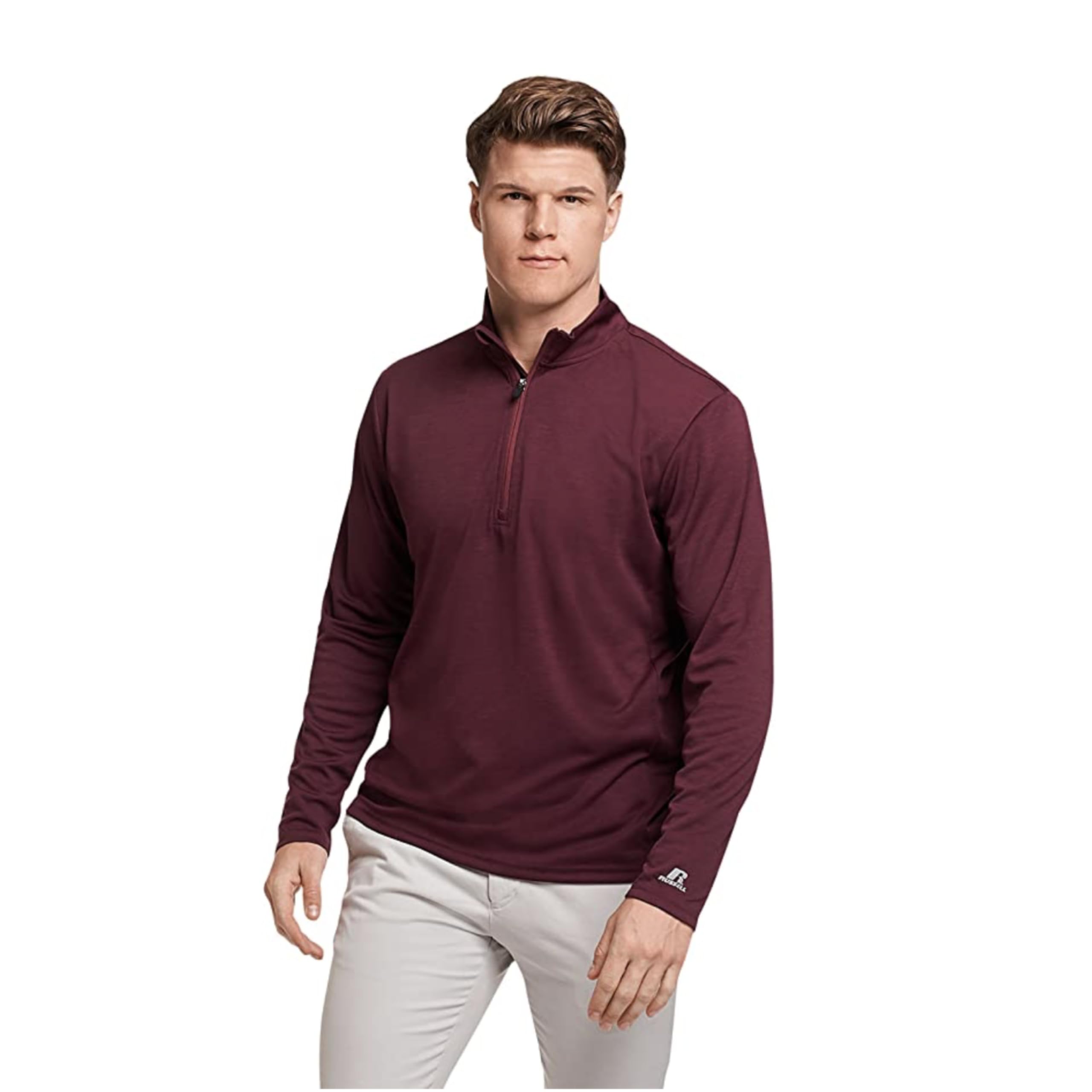 Russell Athletic Lightweight Performance 1/4 Zip Chaqueta calentadora Hombre (Pack de 1)