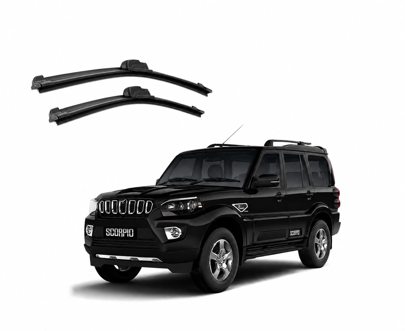 UNEESTORE Frameless Windshield Wiper Blades for Scorpio S11 2020 | Pack of 2 (21"+19") | Premium Rubber | Silent & Streak-Free Wiping | 3 Months Warranty-image-8