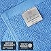 Infinitee Xclusives Luxury Wash Cloths for Showering [13x13] – 100% Cotton Washcloths [Pack of 12], Soft and Absorbent Face Towels for Bathroom Wash Clothes, Gym, and Spa (Eloquent Blue)