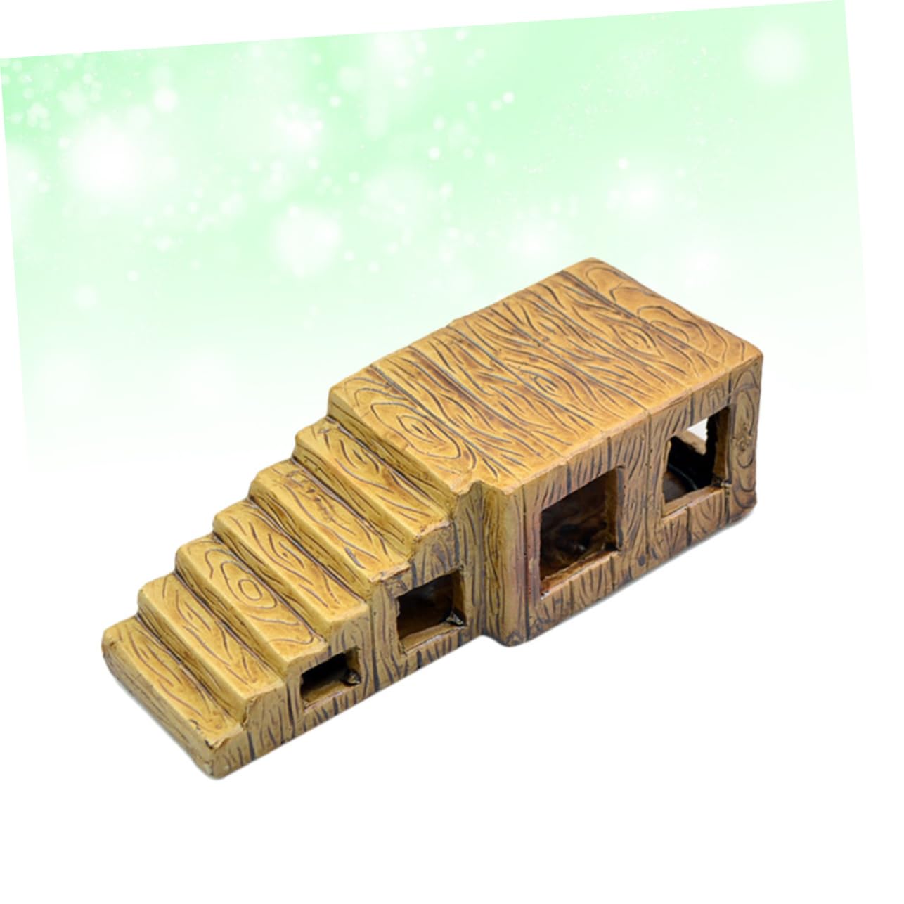 Plataforma de Cerámica para Tortugas de Agua Escalera Decoración Terrario, Adecuada para Acuarios y Contenedores, Resistente y Ecológica para Reptiles