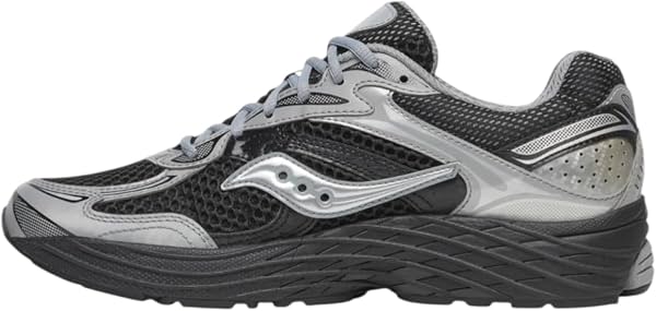 Saucony Unisex ProGrid Omni 9 Zapatilla, Negro/Plata, 8.5 Mediano