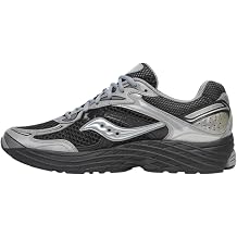 Saucony Unisex ProGrid Omni 9 Sneaker, Black/Silver, 8 Medium
