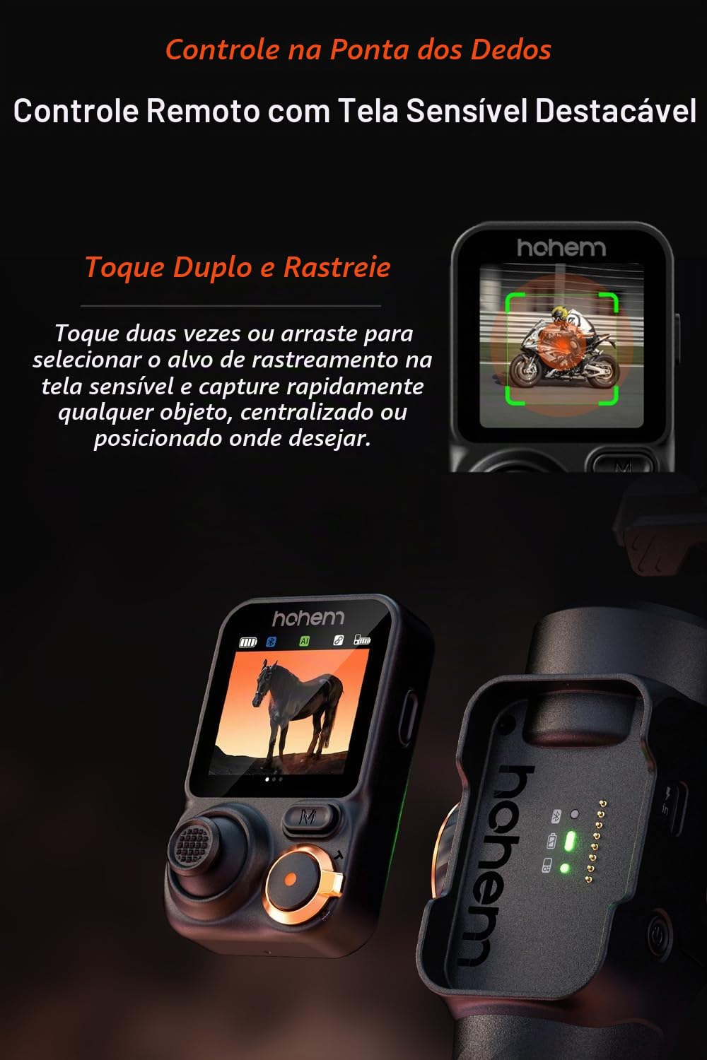 Hohem Estabilizador de suspensão cardan iSteady M7 para smartphone