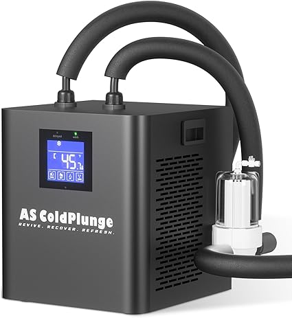 Ice Bath Water Chiller for Cold Plunge Tubs, 1/3 HP Upgraded Ice Bath Chiller with External Filter Water Pump, Ideal for Cold Plunge Recovery Ice Bath Tubs Home Use 110V Cooling Chiller