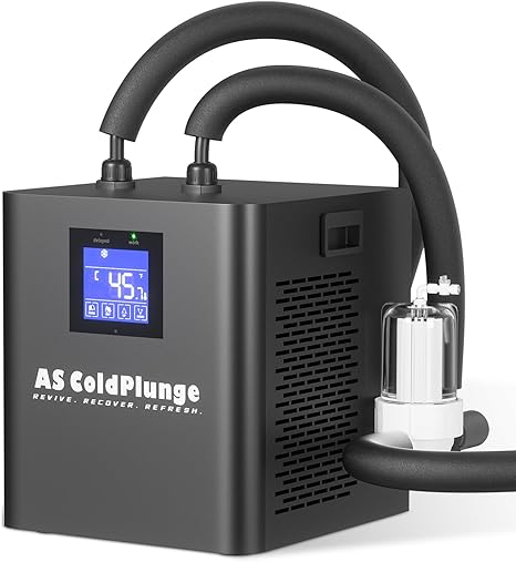 Ice Bath Water Chiller for Cold Plunge Tubs, 1/3 HP Upgraded Ice Bath Chiller with External Filter Water Pump, Ideal for Cold Plunge Recovery Ice Bath Tubs Home Use 110V Cooling Chiller