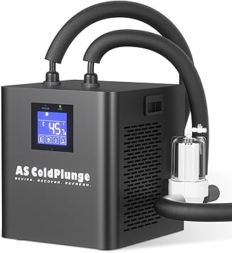 Ice Bath Water Chiller for Cold Plunge Tubs, 1/3 HP Upgraded Ice Bath Chiller with External Filter Water Pump, Ideal for Cold Plunge Recovery Ice Bath Tubs Home Use 110V Cooling Chiller