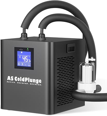 Ice Bath Water Chiller for Cold Plunge Tubs, 1/3 HP Upgraded Ice Bath Chiller with External Filter Water Pump, Ideal for Cold Plunge Recovery Ice Bath Tubs Home Use 110V Cooling Chiller