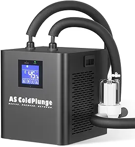 Ice Bath Water Chiller for Cold Plunge Tubs, 1/3 HP Upgraded Ice Bath Chiller with External Filter Water Pump, Ideal for Cold Plunge Recovery Ice Bath Tubs Home Use 110V Cooling Chiller