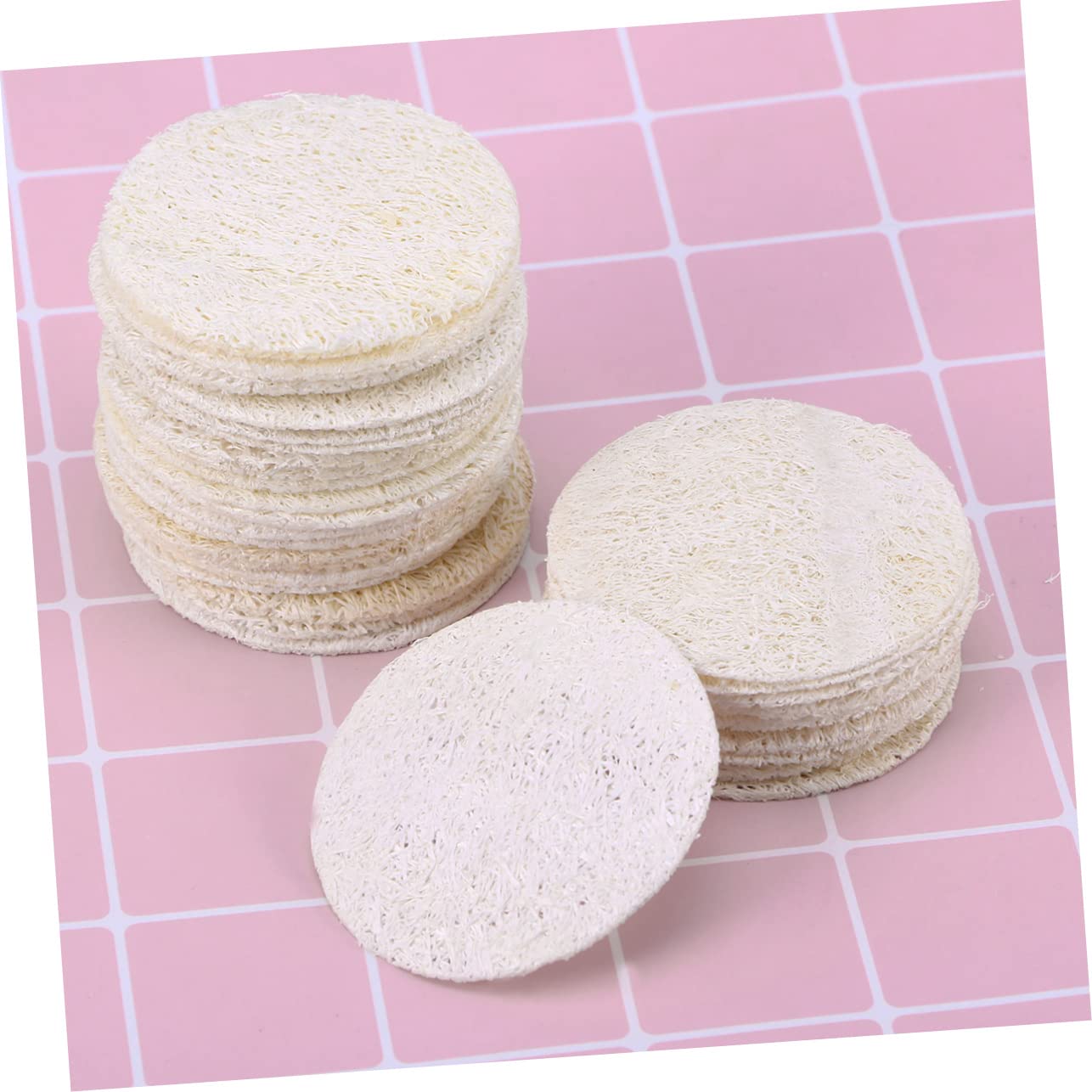 Beaupretty 500piezas Esponjas Exfoliantes De Luffa Reutilizables Para Desmaquillado y Cuidado Facial Paquete De Unidades Suaves y Ecológicas Para Limpieza Profunda y Eliminación De