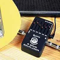 Vista 8 de JOYO Pedal ecualizador de guitarra eléctrica de 6 bandas (100Hz 200Hz 400Hz 800Hz 1.6kHz 3.2kHz) Proporciona ±18dB para cada banda (JF-11)