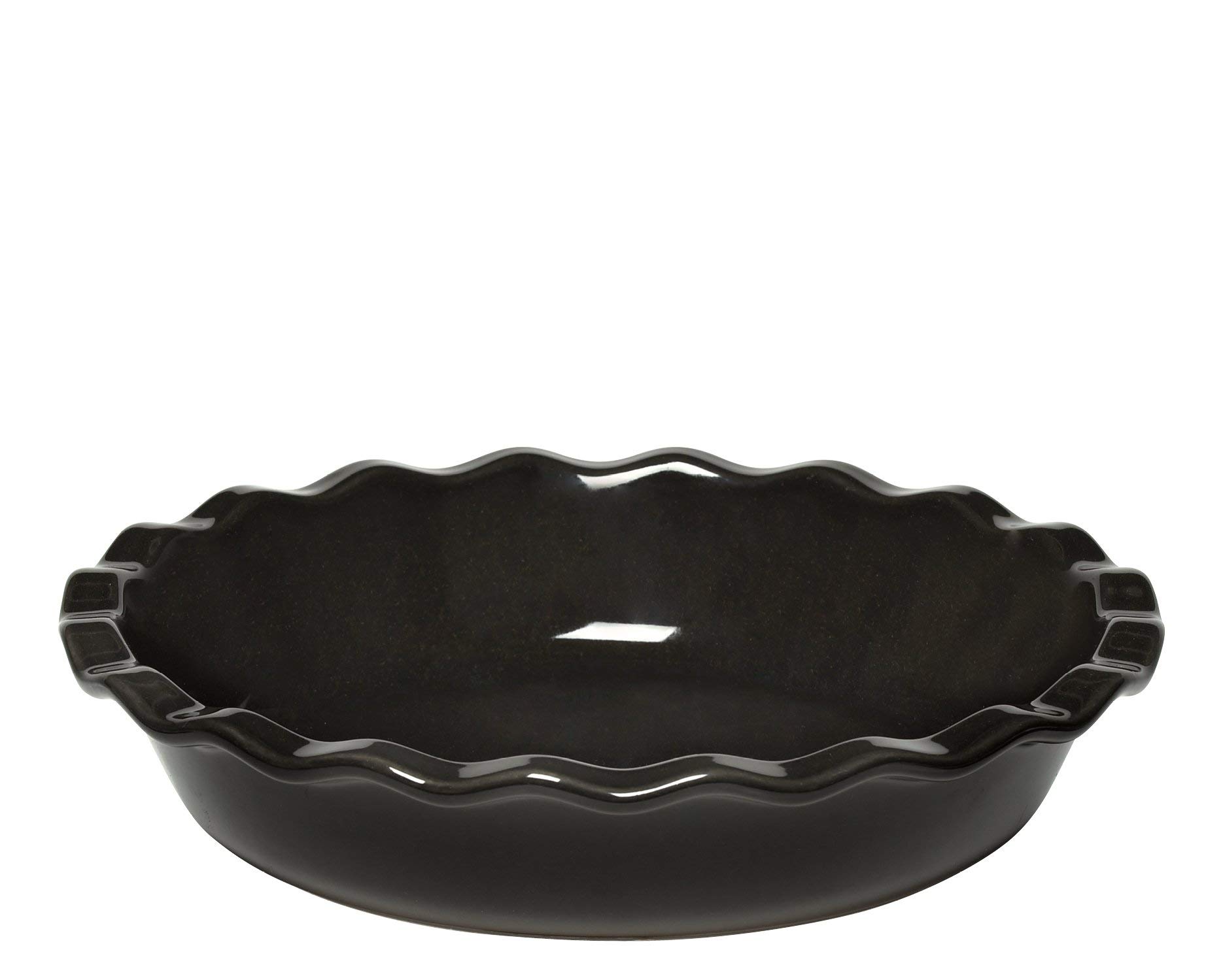 Emile HenryMade In France 9 Inch Pie Dish, Charcoal