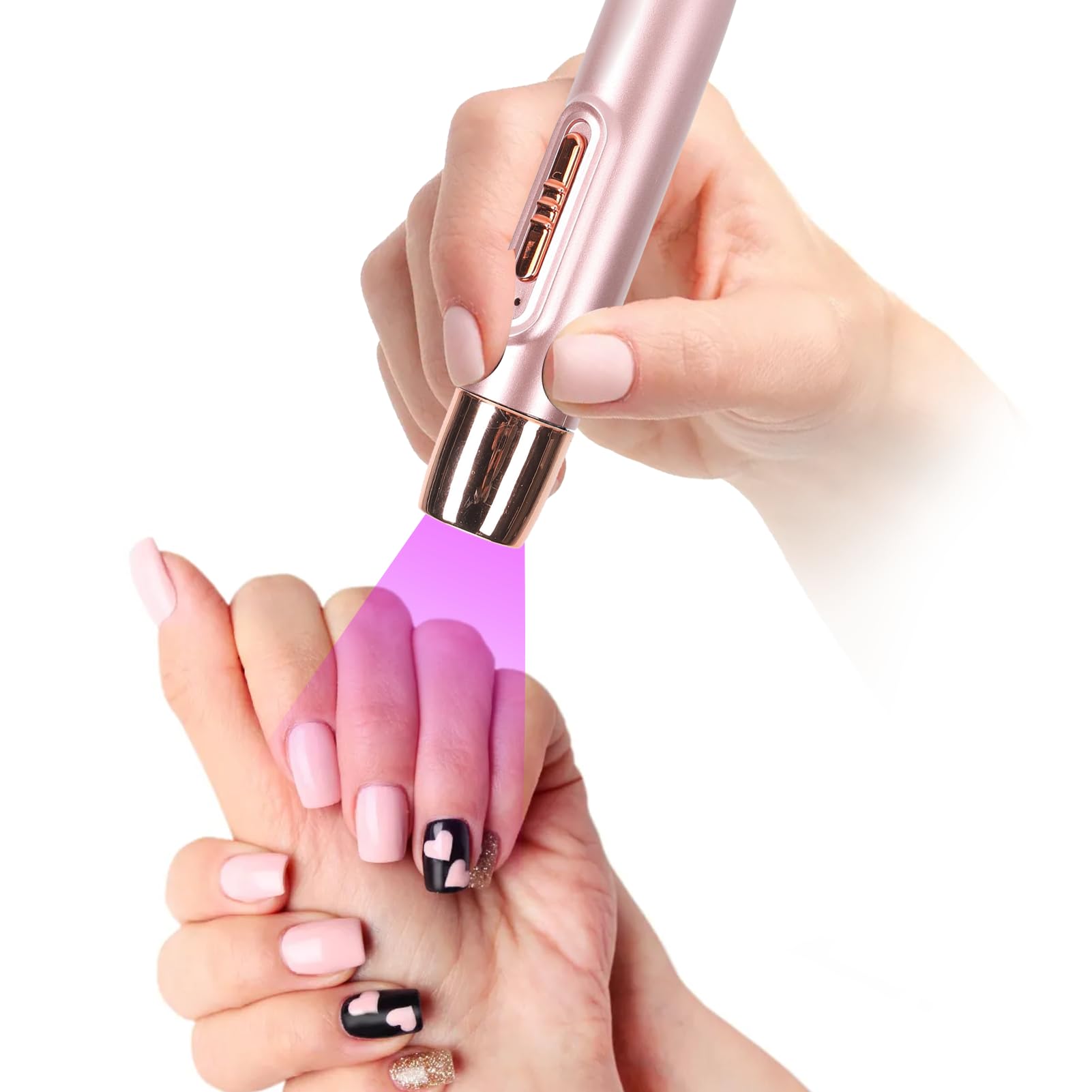 ASHATA Mini UV Lamp for Gel Nails, Handheld UV Light for Gel Nails, Portable Rechargeable Cordless Mini Nail Dryer UV Light, UV LED Nail Light for Curing Gel Polish, Fast Drying (b)-image-47