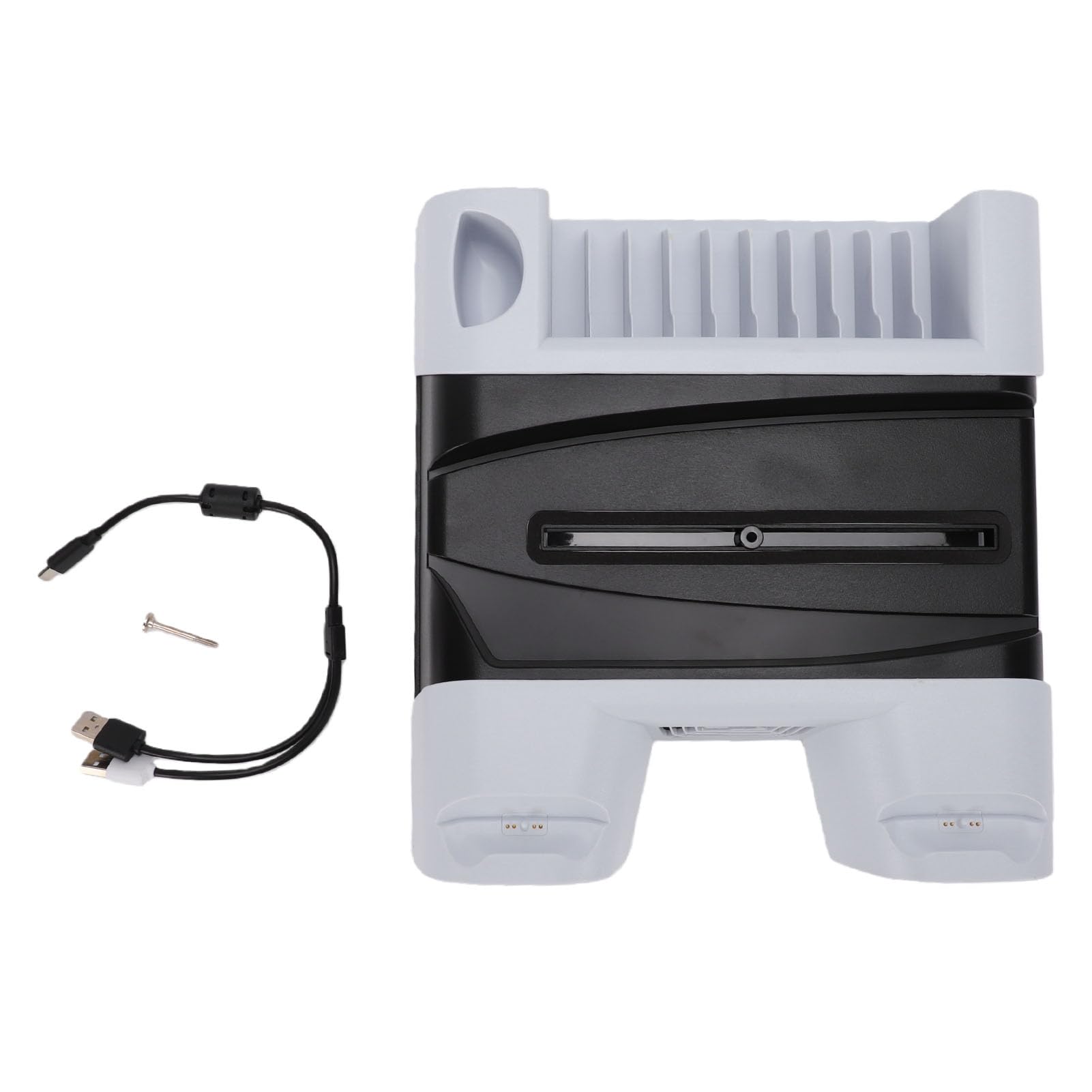 Sxhlseller Multifunktionaler Controller-Ständer mit Lüftern und Ladestation für Gaming-Stationen, Optimiert für Schlanke Designs