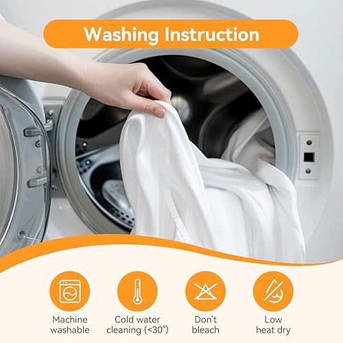 Miniatura 8 de Outpain Paquete de 6 manteles rectangulares de elastano blanco para mesas rectangulares de 6 pies, manteles de elastano ajustable de 6 pies, sin