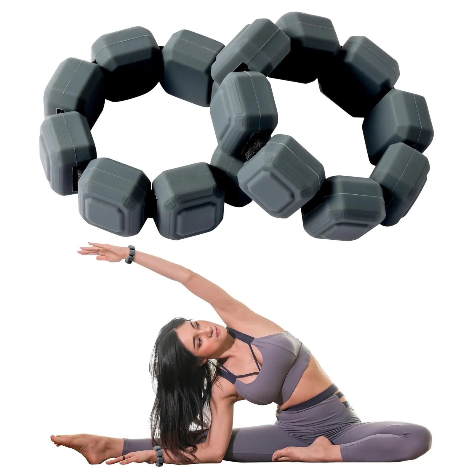 Pesas Para Tobillos Pulsera de silicona con pesas, 1 par, ligera, for muñecas y tobillos, con elástico, ideal for caminar y correr.