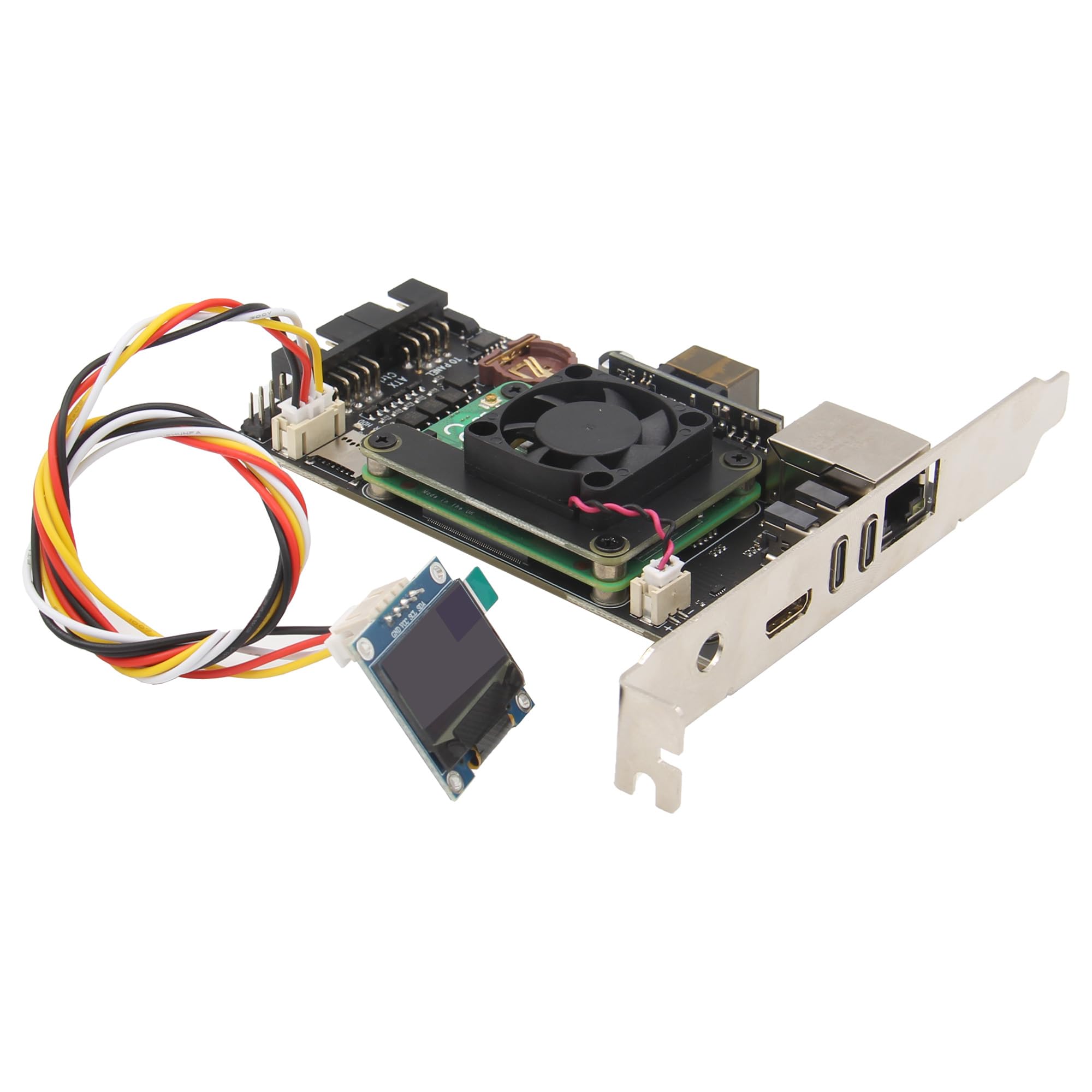 Geekworm X651 Open Source PCIe Versione KVM Over IP Kit per Raspberry Pi CM4 | Supporta KVM V3, PoE, accesso remoto a livello BIOS, controllo alimentazione ATX, Gigabit Ethernet, acquisizione video