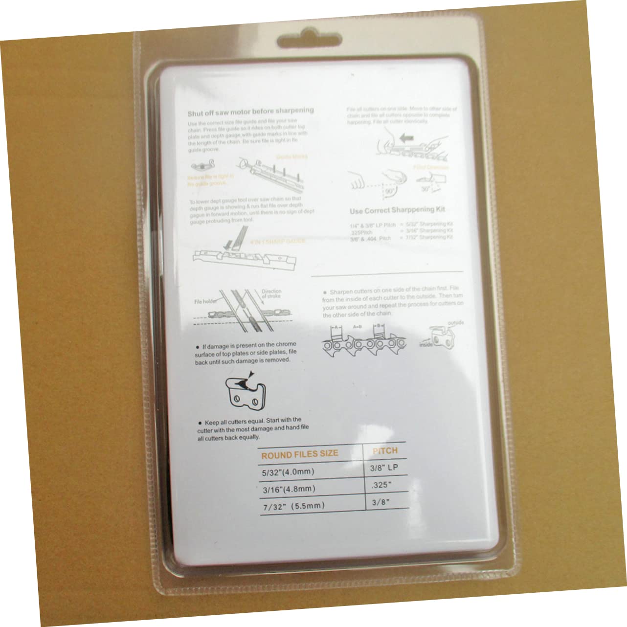 10piezas Afilado De Cadena Kit De Limado Para Motosierra De Accesorios Duraderos Afilador De Motosierras Para Uso Profesional Jardinería
