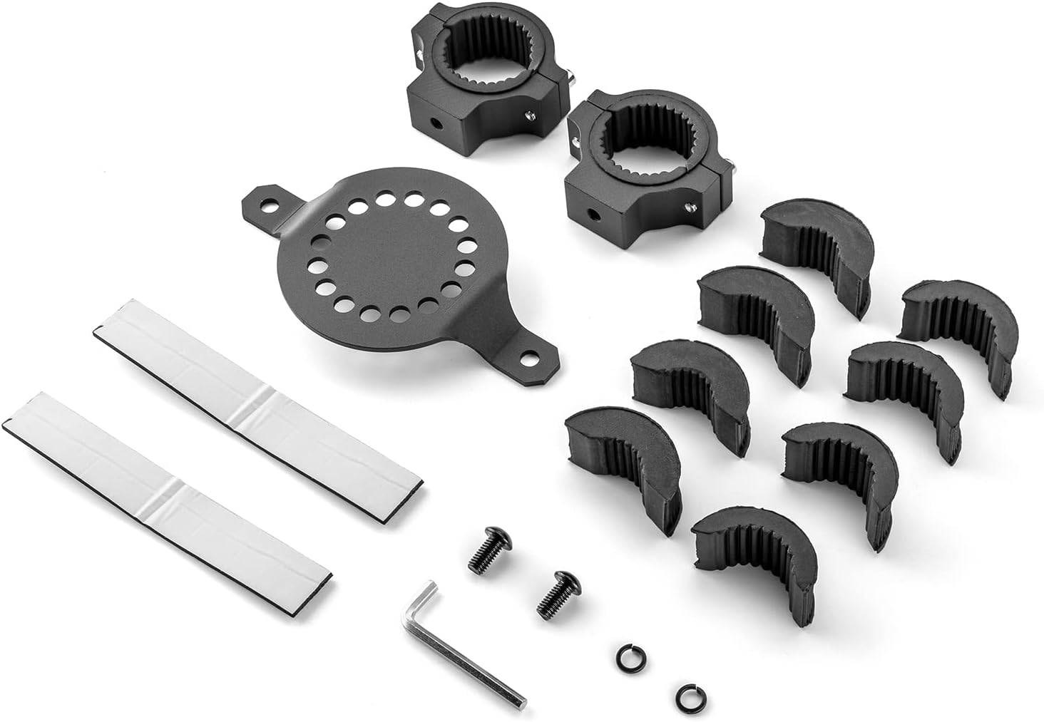WeiSen UTV Gas/Water Can Mount Tank Holder for 1"-2" Round Tube Compatible with RZR Maverick Talon KRX1000 Pioneer Etc
