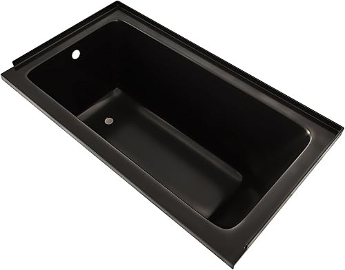 Miniatura 111 de Swiss Madison Well Made Forever SM-DB561 Voltaire - Bañera acrílica de drenaje para zurdos de 48 x 32 pulgadas, 48 x 32 pulgadas, color blanco