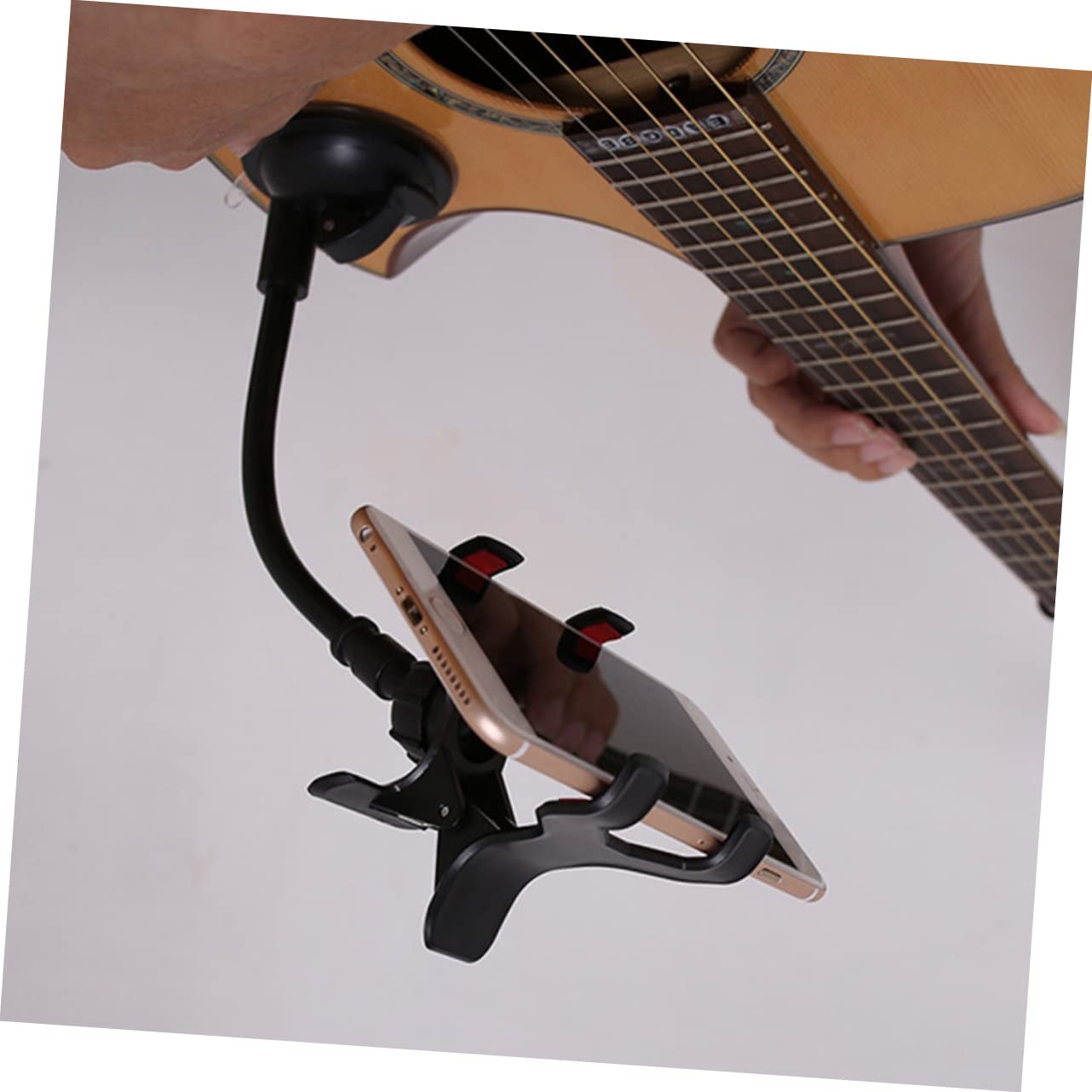 Supporto Per Cellulare Su Chitarra - Regolabile E Girevole 360° - Foto 4