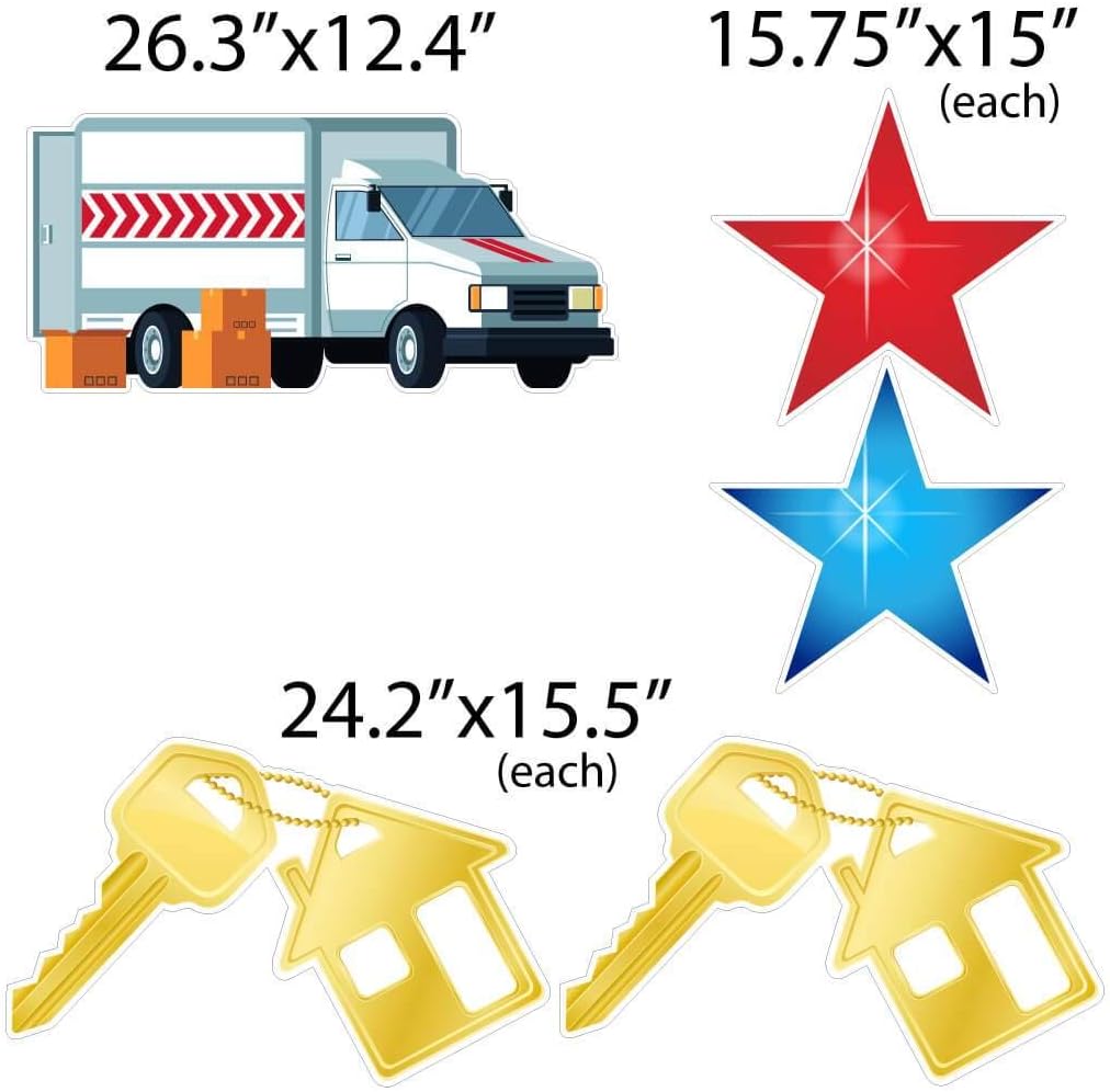 VictoryStore Yard Decorations, Home Sweet Home Housewarming Yard Card Flair, New Home Yard Decorations, 10pcs, 19230